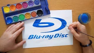 How to draw the Bluray Disc logo [upl. by Elyrpa]