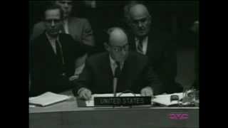 Adlai Stevenson Addresses the United Nations on The quotCuban Missile Crisisquot [upl. by Benilda49]