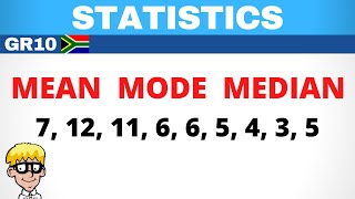 Statistics Grade 10 Mean mode median [upl. by Howe]