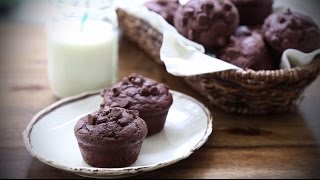 How to Make Chocolate Muffins  Muffin Recipes  Allrecipescom [upl. by Aneelahs495]