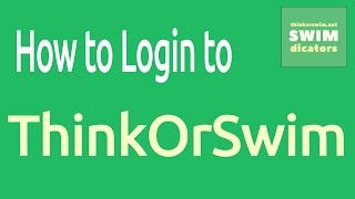 ThinkOrSwim Login Tutorial  How to Log in to ThinkOrSwim [upl. by Aihcila]