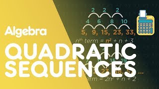 Quadratic Sequences nth Term  Algebra  Maths  FuseSchool [upl. by Lawlor294]