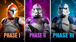 EVERY SINGLE Clone Trooper Armor Phase Explained [upl. by Zaller]