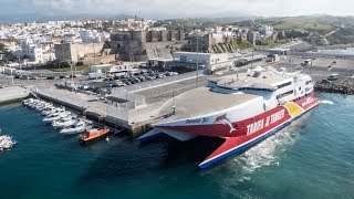 Spain Morocco Ferry Fantastic Crossing of the Straits of Gibraltar [upl. by Alecram334]