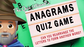 Anagrams Mini Quiz 2  The Quiz Wizard [upl. by Nalloh]