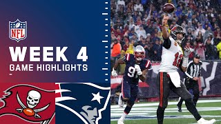 Buccaneers vs Patriots Week 4 Highlights  NFL 2021 [upl. by Ahsinehs]