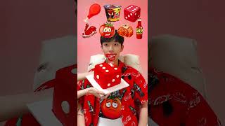 Random Red Color food MUKBANG2🥵🥩 shorts [upl. by Zerline]