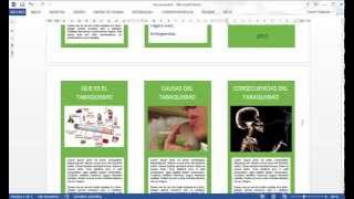 CÓMO HACER UN TRÍPTICO EN WORD [upl. by Utimer731]