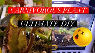 Ultimate DIY Nepenthes Carnivorous Plant Tank Set UP [upl. by Loggins445]