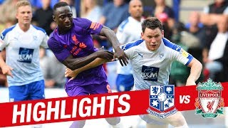 Highlights Tranmere 23 Liverpool FC  Lallana inspires friendly win [upl. by Euqinehs]