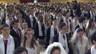 Unification Church Mass Wedding From Strangers to I Do [upl. by Nnayelsel554]