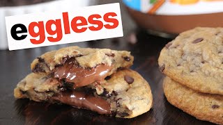 Eggless Chocolate Chip Nutella Cookies  How Tasty Channel [upl. by Allecnirp]