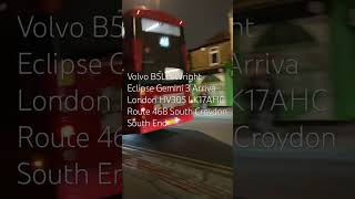 London Bus Route 468 South Croydon South End [upl. by Enahsed]