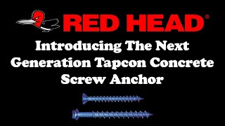 Introducing The Next Generation Tapcon Concrete Screw Anchor [upl. by Culver]