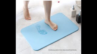 Water absorption quickly dry fast popular Japan style diatomite bath mat [upl. by Barry]