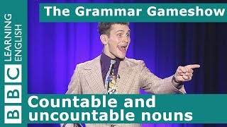 Countable and uncountable nouns The Grammar Gameshow Episode 27 [upl. by Jerusalem]