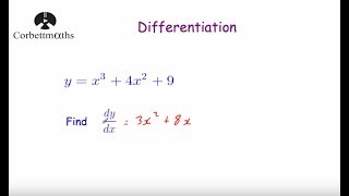 Differentiation  Corbettmaths [upl. by Amatruda]