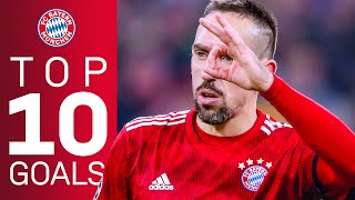 Franck Ribéry  Top 10 Goals for FC Bayern [upl. by Navoj298]