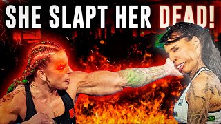 Woman top 10 SLAP fights KNOCKOUTS [upl. by Aihsetel]