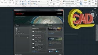 Learning Autocad 2013 Tutorial 1 AutoCAD Introduction [upl. by Arahd463]