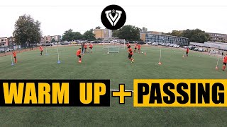 Warm Up  Passing Exercies  Football Training Ideas  U8  U9  U10  U11  U12  U13  U14 [upl. by Eusoj835]