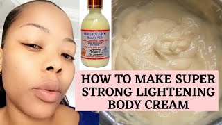 How to make extreme body lightening cream  how to make super strong lightening body milk  promix [upl. by Michal]