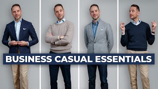 The ULTIMATE Business Casual Capsule Wardrobe  15 Menswear Wardrobe Essentials [upl. by Yknip]