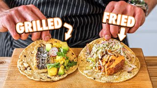 Perfect Homemade Fish Tacos Grilled Vs Fried [upl. by Nylave793]