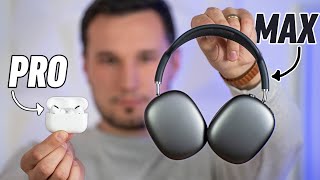 AirPods Max vs AirPods Pro  Are They Worth 300 More [upl. by Kielty55]