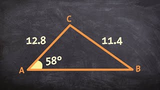 Ambiguous case law of sines two triangles SSA [upl. by Nayarb619]