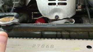 Toyota Radiator Leaking Easy Repair [upl. by Nirrac966]