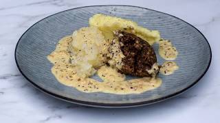 SCOTTISH HAGGIS NEEPS amp TATTIES WITH WHISKY SAUCE  BURNS NIGHT DINNER IDEA [upl. by Ellimak]