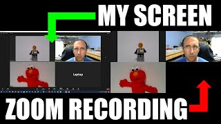 Zoom Recording while Screen Sharing Pinning and Spotlighting [upl. by Llenehc]