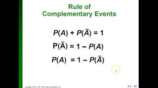 Probability The Rule of Complementary Events [upl. by Enirhtac]