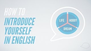 How to Introduce yourself in English [upl. by Attelrac250]