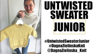 Untwisted Sweater Junior Prosty sweter dla dziecka Reglan [upl. by Alleuqram]