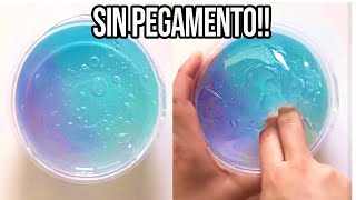 HAZ SLIME CON 1 INGREDIENTE💦 Probando Recetas SIN Pegamento [upl. by Eimoan]