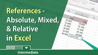 Switching between relative absolute and mixed references in Excel by Chris Menard [upl. by Natie214]