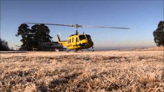 Huey UH1 Chopper Sound Part 2 The start up Where the Fire Fighters in Aviation are on standby [upl. by Nile]