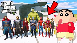 SHINCHAN and FRANKLIN Meets AVENGERS in GTA 5  VeryNuclearOP [upl. by Derby]