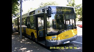 BVG Linie M41 Sonnenallee  Hauptbahnhof [upl. by Ennaeiluj]