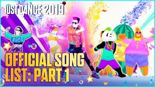 Just Dance 2019 Official Song List – Part 1 US [upl. by Nrevel687]