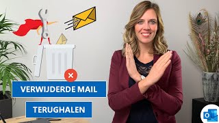 Verwijderde mail terughalen in Outlook 🚮 [upl. by Dlopoel]