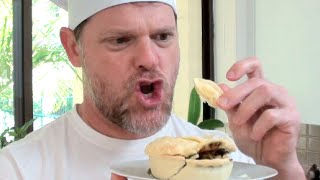 HOW TO MICROWAVE A MEAT PIE  Gregs Kitchen [upl. by Nivlam]