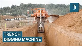 Monster Machine Can Dig Trenches In Seconds [upl. by Llatsyrc649]