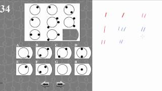 IQ TEST matrix 34 SOLVED AND EXPLAINED [upl. by Nabatse]