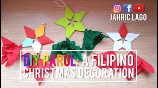 DIY Parol A Filipino Christmas Decoration  How To Make a Parol by Jahric Lago [upl. by Kessel704]