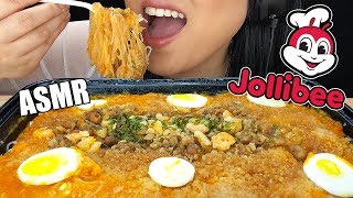 ASMR JOLLIBEE PALABOK PANCIT NOODLES EATING SOUNDS NOODLE SLURPING  No Talking ASMR Phan [upl. by Wiles690]