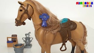 Caballo Quarter Horse para niños 🐴🐴 Horse Set for Kids ✨ Nursery Rhymes 🎶 Mimonona Stories [upl. by Reviere]