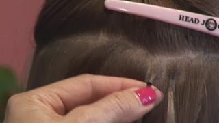 How To Attach Micro Ring Hair Extensions [upl. by Naugan]